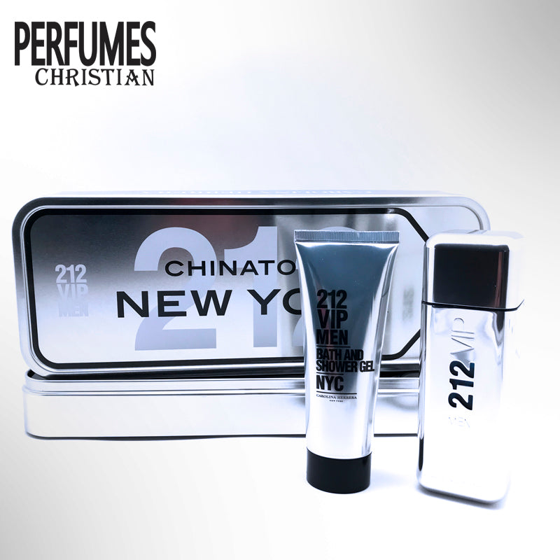 ESTUCHE CAROLINA HERRERA 212 VIP PZAS CABALLERO AGUA DE TOCADOR