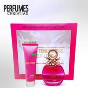 ESTUCHE BENETTON COLORS PINK 2 PZAS DAMA AGUA DE TOCADOR 80 ML/LOCION CORPORAL 75 ML